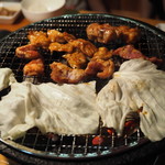 七輪焼みなみ - ホルモン、キャベツ