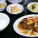 中華料理 チャイナ亭 - 肉団子甘酢定食