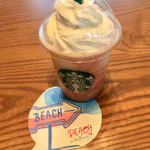 STARBUCKS COFFEE - ピーチオンザビーチフラベチーノ669円、コースタープレゼント♪