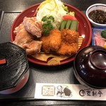登利平 - 鳥合せ定食 1050円