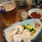 赤兎馬 - 鱧の湯引き 骨切りがお見事(^o^)/