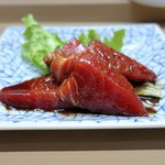 家庭料理 小川 - 漬まぐろ