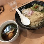 支那蕎麦屋 藤花 - 味玉つけ蕎麦（醤油） 1000円