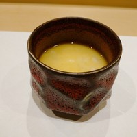 鮨 竜介 - ハモと梅肉の茶わん蒸し