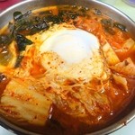 鯉とうなぎのまるます家 - チゲ鍋