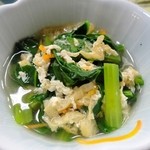 鯉とうなぎのまるます家 - 小松菜お浸し250円