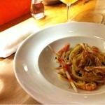 トラットリア イル チルコロ - 手長エビのタリアテッレ