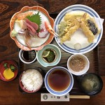 割烹料理 石亭 - 天婦羅定食・上（税別2400円）