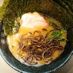 yokohamaiekeikumpuuya - 家系ラーメン並＋のりW・きくらげ増し