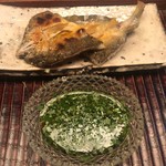 緒方 - 島根県産鮎の塩焼 蓼酢