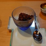 浅草じゅうろく - 蕎麦の実ほうじ茶甘味。