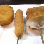 Kushikatsu No Mise Tsukasa - お餅、ソーセージ、山芋