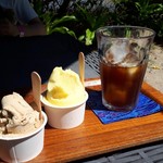 黒糖、パッションフルーツ、コーヒー