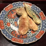 ろっかん - 無花果茄子おくら天ぷら