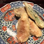 ろっかん - 無花果茄子おくら天ぷら