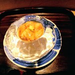 お料理 佐藤 - ウニ下に山芋