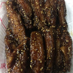 鳥芳 - 料理写真:手羽スパイシー味 ( ´θ｀) 甘辛ベースにピリッと