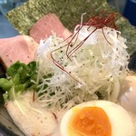 Fukakusa Seimen Shokudou - おさかな特製鶏白湯 ドアップ