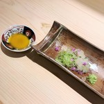 新ばし 星野 - ハモのお造りと自家製梅肉