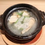 新ばし 星野 - アツアツのハモ鍋