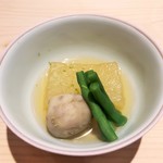 新ばし 星野 - 冬瓜、小芋、いんげんの炊き合わせ