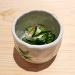 新ばし 星野 - 胡瓜とタコの酢の物