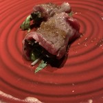 黒毛和牛専門店 ステーキモンスター 六本木 - 鹿児島牛のカルパッチョ