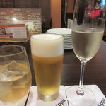 ジュイップ - スパークリングワイン、生ビール、ジンジャーエール