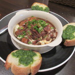 ジュイップ - 牛モツの赤ワイン味噌煮込み