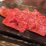 焼肉みつ - 上カルビ  細かいサシが美しい…