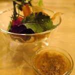 Ate Wa Youshu Matsuken - お野菜と鯖へしこのバーニャカウダソース