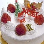 スイーツガーデン ユウジアジキ - クリスマスケーキ「フレーズ～いちごと生クリーム～5号