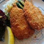 お食事処 森の湯茶屋 - 鰯フライ拡大画像です。