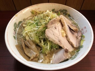 関越ラーメン 仙龍 - ・ホルモンラーメン 1,130円
・ネギネギ 200円