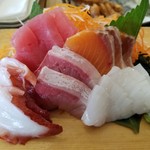Uomaru Honten - 刺身・アップ。