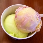 サーティワンアイスクリーム - マスクメロン＆バナナ’Nストロベリ