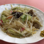 金蘭 - 揚げ焼きそば(^^)
      どうです、この艶やかな色(^｡^)