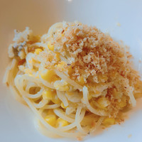 Cucina Italiana 東洞 - パスタ①ハモとトウモロコシのアーリオオーリオ