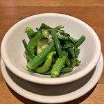 スガハラ - サラダ（きゅうり + いんげん + オクラ + スナップエンドウ + 万願寺とうがらし + 赤たまねぎ）