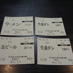 自家製麺 No11 - 今日のオーダー