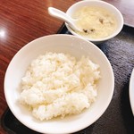 華林 - 小ご飯と玉子スープ