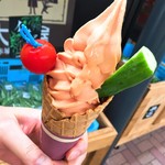 赤城高原サービスエリア（上り線) アカギ ファーマーズ マーケット - トマQソフト(400円)