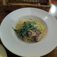 ダニエルズ - 生パスタランチ（広島産牡蠣と京水菜の白ﾜｲﾝｿｰｽ＋￥300.-）