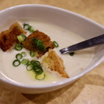 波へい - お通しの冷製クラムチャウダー