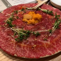肉寿司 肉和食 KINTAN コレド室町 - 雲丹のプラチナユッケ