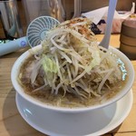 麺屋 本日も晴天です - らーめん¥730   野菜ちょいまし  にんにく少なめ