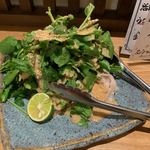 夜ノ焼魚 ちょーちょむすび - 【ルッコラ クレソン 豚しゃぶサラダ…650円】♫2019/7