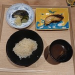 綾小路 唐津 - ご飯 のどくろ西京漬け 香の物 赤だし