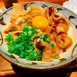 讃岐うどん 野らぼー - 釜肉ぶっかけ玉子