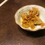 中華さくら - ビールに付いてきましたが辛くて食べられません！・・・(；´Д｀)